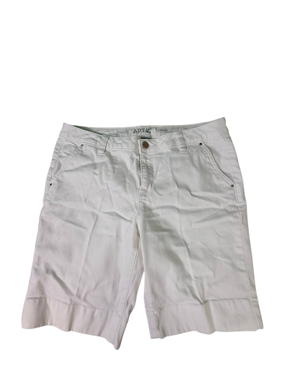 Apt. 9 White Women’s Bermuda Shorts – Size 12 – Clean & Classic